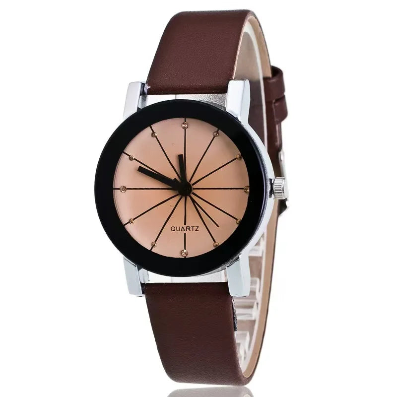 WOKAI high quality Men's Luxury belt Fashion quartz watch Men's Rome Business Student Sport waterproof glow-in-the-dark clock