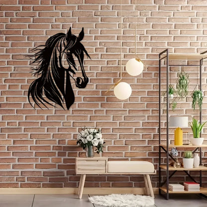 Charming 1pc Horse Head Wall Art Exquisite Metal Decor. Perfect indoors or outdoors. A great gift option farmhouse decor