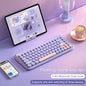 B.O.W K500D  Dual-mode Bluetooth Wireless Keyboard Floating Color Keycap Light Tone Ultra-thin Portable Office - GOMARRD