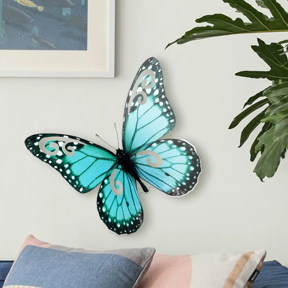 3d Stereo 40cm Large Size Butterfly Wall Sticker Living Room Bedroom Study Restaurant Decorative Art  Aeshtetic Wall Sticker