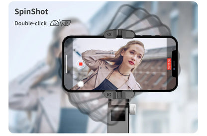 Q18 Gimbal Stabilizer Handheld Mobile Phone Selfie Stick Holder Fill Light Bluetooth for HUAWEI Xiaomi IPhone Follow Shoot Mode