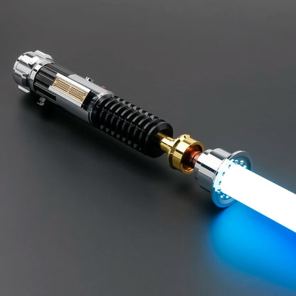 TXQSABER Lightsaber OBI WAN Skywalker EP4 Kenobi Laser Saber Metal Brass Hilt Jedi Master Replica Christmas Toy-No Blade - GOMARRD