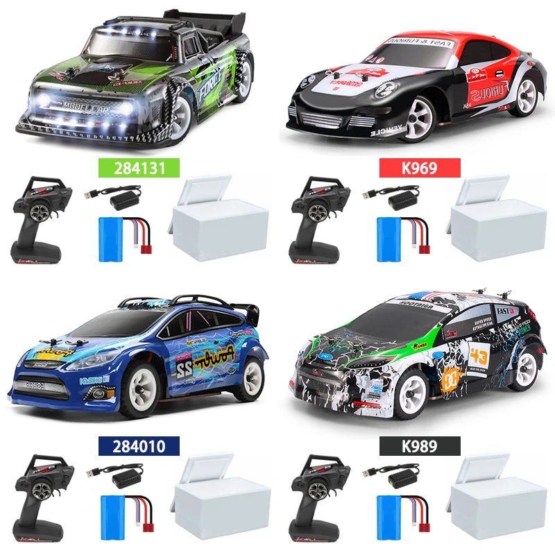 WLtoys 2.4G RC Drift Car 1/28 4WD 30KM/H Remote Control Car High Speed Four Wheel Drive Radio Controlled Mini Racing Car Model