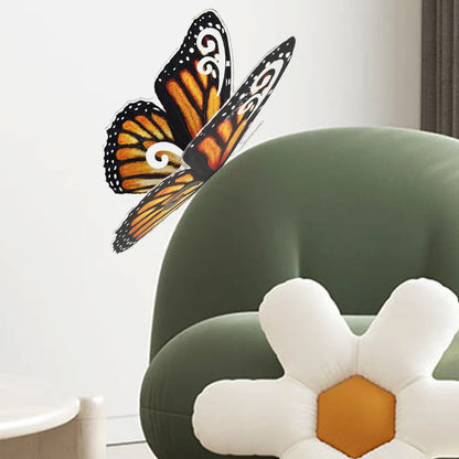 3d Stereo 40cm Large Size Butterfly Wall Sticker Living Room Bedroom Study Restaurant Decorative Art  Aeshtetic Wall Sticker