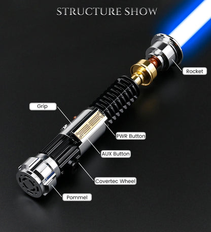 TXQSABER Obiwan Kenobi Lightsaber Neo Pixel SNV4 Proffie Smooth Swing Force Metal Hilt Led Strip Blade Laser Saber Cosplay Toys