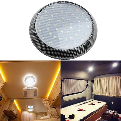 46LED 12V LED Car Interior Reading Light Automobiles Car Dome Roof Ceiling Interior Light White Round Style Bulb Reading Lamp