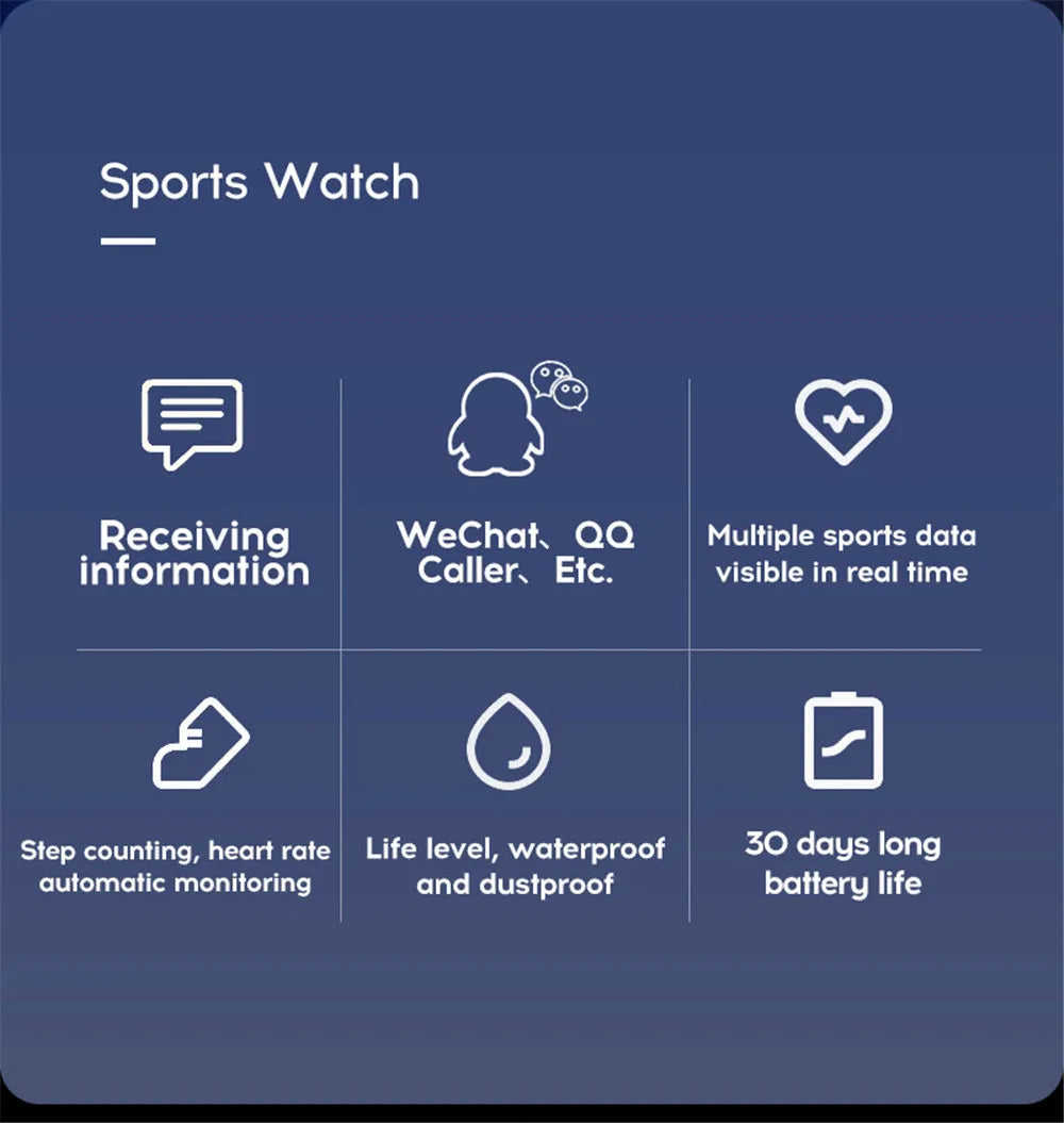 D13 Smart Watch Men Blood Pressure Waterproof Smartwatch Women Heart Rate Monitor Fitness Tracker Watch Sport For Android IOS