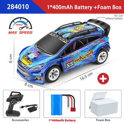 WLtoys 2.4G RC Drift Car 1/28 4WD 30KM/H Remote Control Car High Speed Four Wheel Drive Radio Controlled Mini Racing Car Model