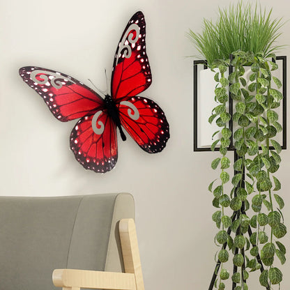 3d Stereo 40cm Large Size Butterfly Wall Sticker Living Room Bedroom Study Restaurant Decorative Art  Aeshtetic Wall Sticker