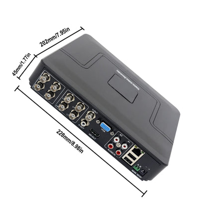 Xmeye 5 In 1 Hybrid CCTV DVR Video Recorder 4/8 Channels H.265 5M-N With Coaxial Audio Function For AHD TVI CVI Analog IP Camera