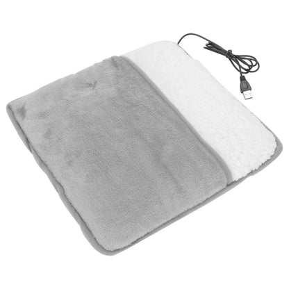 Winter Universal Electric Foot Heating Pad USB Charging Washable Household Foot Warmer Heater Soft Plush Foot Warming Mat 29cm - GOMARRD