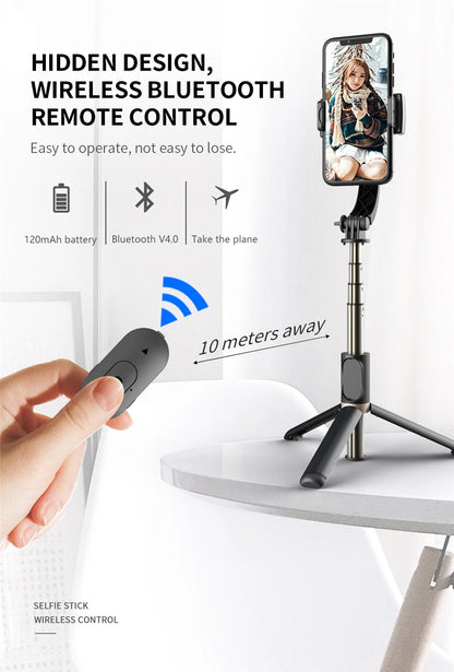 FGCLSY 2024 AI Video stabilizer Bluetooth selfie stick tripod Gimbal Stabilizer For Smartphone Live vertical shooting bracket