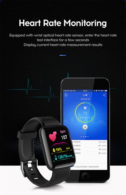 D13 Smart Watch Men Blood Pressure Waterproof Smartwatch Women Heart Rate Monitor Fitness Tracker Watch Sport For Android IOS