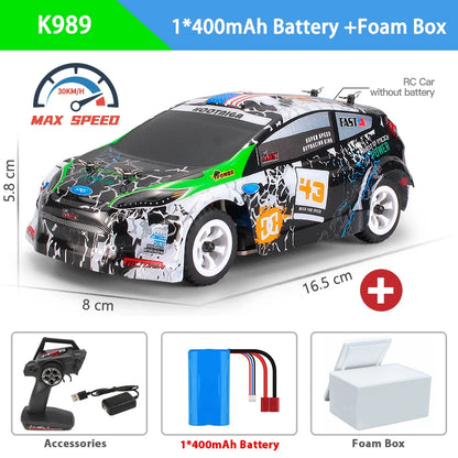 WLtoys 2.4G RC Drift Car 1/28 4WD 30KM/H Remote Control Car High Speed Four Wheel Drive Radio Controlled Mini Racing Car Model