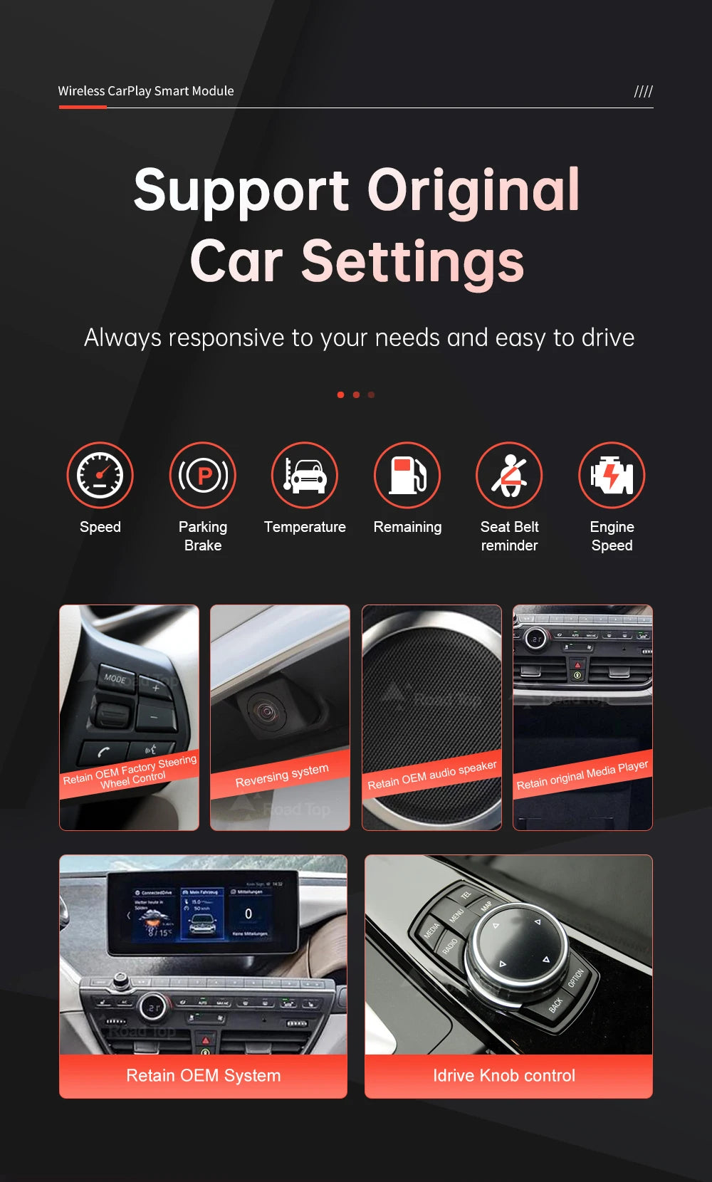 Wireless CarPlay For BMW i3 I01 NBT EVO System 2013-2020 with Android Auto Mirror Link AirPlay Car Play Rear Camera BT GPS