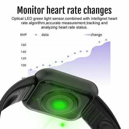 2024 New Smart Watch Men Smart Watch Heart Rate Monitor Blood Pressure Fitness bracelet Gift for IOS and Android Smartphones Y68