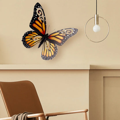 3d Stereo 40cm Large Size Butterfly Wall Sticker Living Room Bedroom Study Restaurant Decorative Art  Aeshtetic Wall Sticker