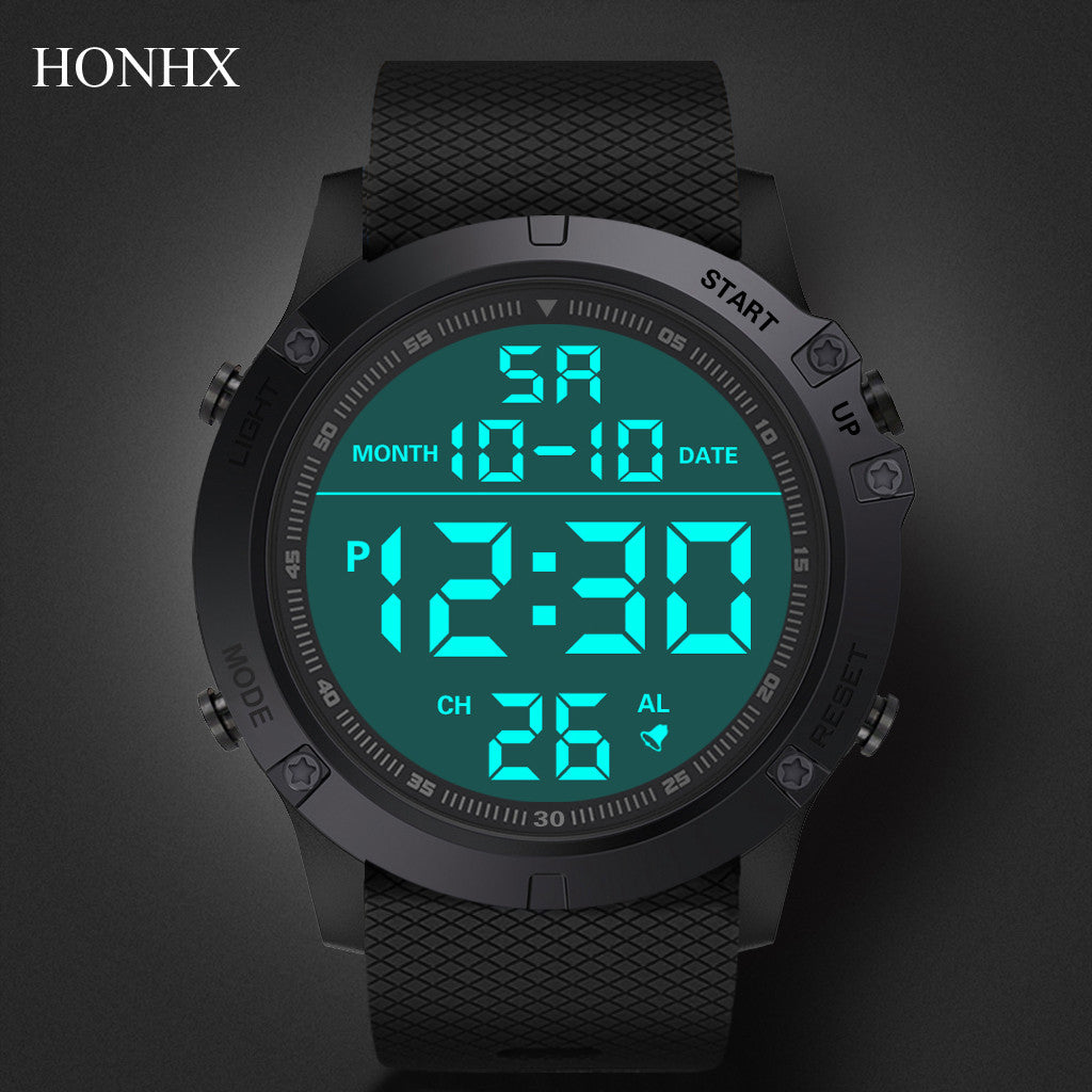 Men Sport Led Watches Fashion Digital Watch Clock Multi-Functional Rubber Man Fitnes Athlete Timekeeping Electronic Watch Reloj - GOMARRD