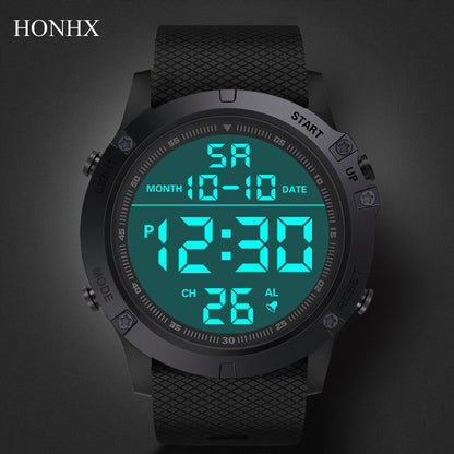 Men Sport Led Watches Fashion Digital Watch Clock Multi-Functional Rubber Man Fitnes Athlete Timekeeping Electronic Watch Reloj