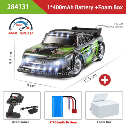 WLtoys 2.4G RC Drift Car 1/28 4WD 30KM/H Remote Control Car High Speed Four Wheel Drive Radio Controlled Mini Racing Car Model