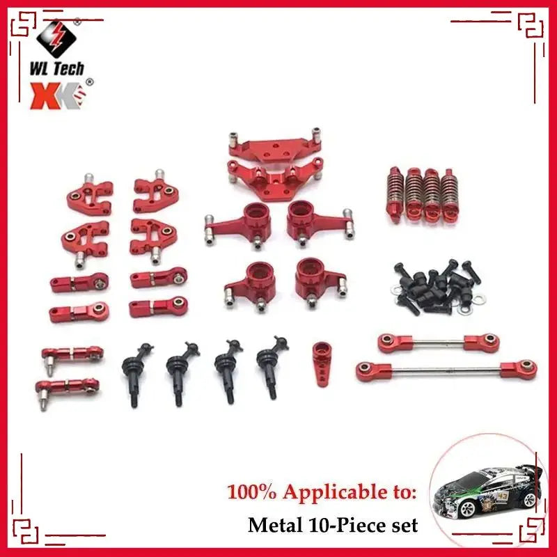 Wltoys K989 284161 284010  284131 K969 1/28 Rc Car Metal PO Parts Six-Piece Set  Car Accessories  Rc Cars for Adults