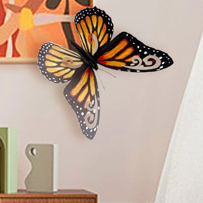 3d Stereo 40cm Large Size Butterfly Wall Sticker Living Room Bedroom Study Restaurant Decorative Art  Aeshtetic Wall Sticker