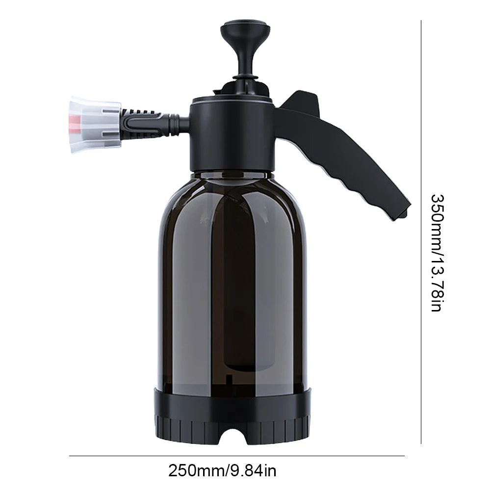 2L Hand Pump Foam Sprayer Hand Pneumatic Foam Cannon Snow Foam Pot High Pressure Car Wash Spray Bottle for Car Home Cleaning