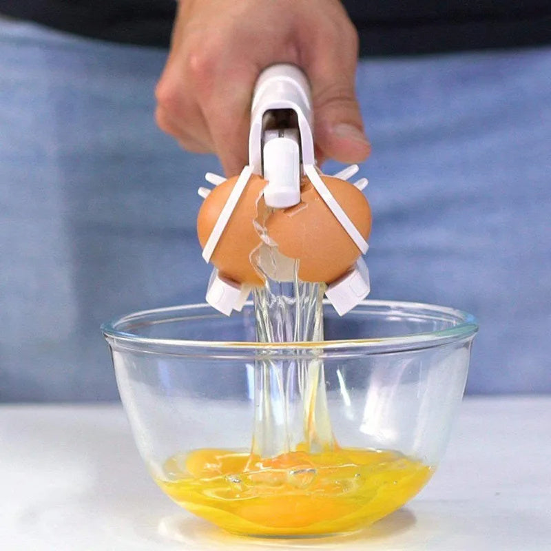 Egg Shell Cracker Handheld Plastic Egg Breaker Egg Opener Creative Egg Separator Tool Kitchen Gadgets - GOMARRD