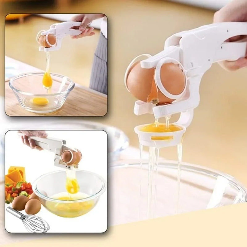 Egg Shell Cracker Handheld Plastic Egg Breaker Egg Opener Creative Egg Separator Tool Kitchen Gadgets - GOMARRD