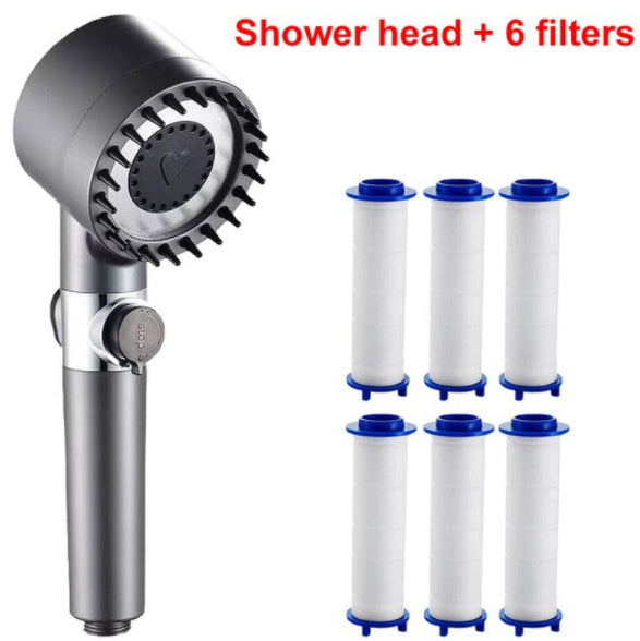 3 Modes Shower Head High Pressure Showerhead Portable Filter Rainfall Faucet Tap Bathroom Bath Home Innovative Accessories