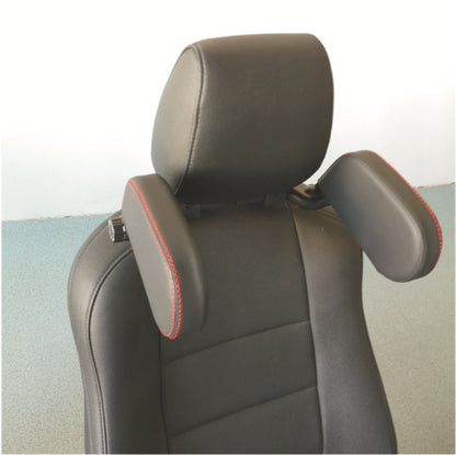 Car headrest pillow Sleep Adjustable Side Car Soft Travel Seat Headrest Auto Leather Support Neck Pillow Cushion car accessories